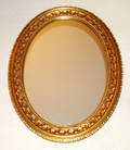 052169 GILT WOOD OVAL WALL MIRRORS