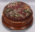 051267 VICTORIAN MAHOGANY  BEADWORK STOOL