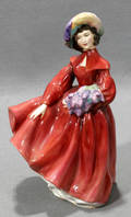 051289 ROYAL DOULTON PORCELAIN FIGURE LILAC TIME