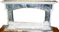 042242 ITALIAN CARVED MARBLE FIREPLACE SURROUND