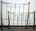 040286 TURN OF THE CENTURY BRASS BED W RAILS