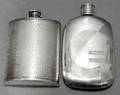 040275 EVANS SILVER PLATE WHISKEY FLASK  METAL FLASK