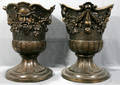 032186 CLASSICAL STYLE BRONZE GARDEN URNS