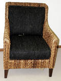 081331 BAKER FURNITURE CO RATTAN ARMCHAIR