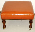 081344 BAKER FURNITURE CO MAHOGANY OTTOMAN