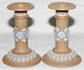 071361 DOULTON  CO SILICON STONEWARE CANDLESTICKS