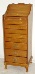 070236 WALNUT JEWELRY CHEST BY BUTLER
