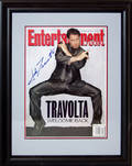070204 JOHN TRAVOLTA AUTOGRAPH ENTERTAINMENT MAGAZINE