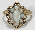 051338 GOLD  OPAL RING