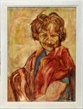 051307 THOMAS J SAGACKI OIL ON MASONITE PORTRAIT