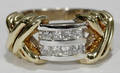 042269 LADYS 14KT TWOTONE DIAMOND RING