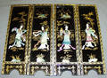 040311 SMALL CHINESE DECORATIVE FOLDING SCREEN 4 PANE