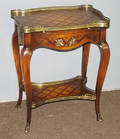 032231 LOUIS XV STYLE PARQUETRY END TABLE