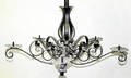 031384 WROUGHT IRON CHANDELIER H 22 DIA 30