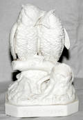 031372 PARIAN WARE FIGURAL MATCH HOLDER MATCH MAKING