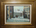 030267 ALOIS ZABEHUCKY OIL ON CANVAS STREET SCENE