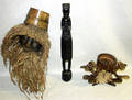 030250 CHINESE AND AFRICAN HAND CARVED WOOD SCULPTURES