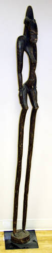 030249 WOOD HAND CARVED AFRICAN SCULPTURE C1900 H 6