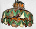 081397 ART GLASS CARMEL HANGING SHADE PANEL W FRUIT