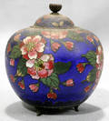 070278 JAPANESE CLOISONN COVERED JAR