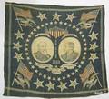 Transfer decorated political handkerchief for Ben J Harrison