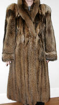 061408 TANUKI FULL LENGTH RACCOON COAT
