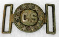 052264 CONFEDERATE BRASS BELT BUCKLE
