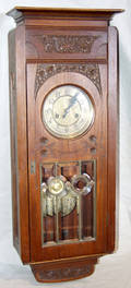 041396 GERMAN WALNUT WALL CLOCK