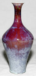 041385 CHINESE FLAMBE WARE PORCELAIN VASE CHIEN LUNG