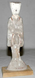 041377 CHINESE POTTERY FIGURE OF A WOMAN HAN DYNASTY
