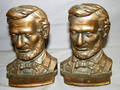 040346 ABRAHAM LINCOLN COPPER PLATED BOOKENDS