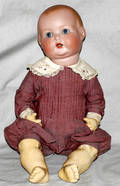 032260 ARMAND MARSEILLE BISQUE HEAD DOLL W JOINTED BO