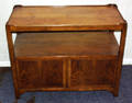 030287 MAHOGANY STORAGE CABINETPORTABLE BAR C1950