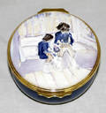 081443 HALCYON DAYS ENGLISH ENAMELED VUILLARD BOX