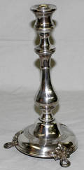 050342 HENNINGER EUROPEAN SILVER PLATE CANDLE STICK