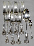 050334 TOWLE OLD COLONIAL STERLING DINNER FORKS 