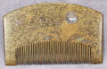041447 JAPANESE LACQUER  MOTHEROFPEARL COMB MEIJI