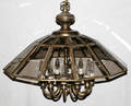 041442 BEVELED GLASS TWELVELIGHT CHANDELIER
