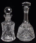 041437 HANDCUT CRYSTAL DECANTERS
