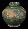 041413 CHINESE LEADGLAZED EARTHENWARE JAR YUAN DYNAS