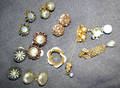040415 MIRIAM HASKELL COSTUME EARRINGS  STICK PINS