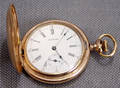 032318 WALTHAM GOLD FILLED POCKET WATCH WITH MINUTE DI