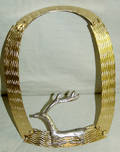 080352 ANTELOPE STYLE GILT METAL NECKLACE