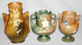 072390 ROSEVILLE POTTERY VASE GROUPING