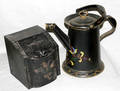 071474 TOLE WATER KETTLE  HINGEDLID SPICE BOX