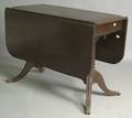 Federal style mahogany drop leaf dining table Provenance From the estate of Leonore and Henry L Haas