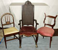 060380 AMERICAN ANTIQUE  VICTORIAN MAHOGANY CHAIRS