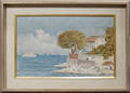 052317 P NAKACH OIL ON WOOD PANEL MEDITERRANEAN