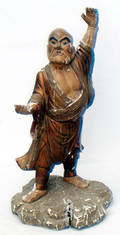 052340 CHINESE CARVED WOOD SCULPTURE PROTECTION
