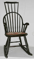 051465 EARLY AMERICAN COMBBACK ROCKING CHAIR
